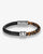 Leather Braided Bracelet With Natural Beads - Zorrado