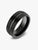 Centered Groove Black Tungsten Carbide Ring - Zorrado