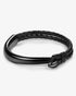 Genuine Black Leather Casual Bracelet