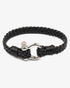 Leather Casual Bracelet With Shackle Buckle