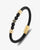 Men's Leather Bead Bracelet With Paved CZ - Zorrado