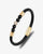 Men's Leather Bead Bracelet With Paved CZ - Zorrado