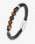 Men's Leather Bracelet With Lava Beads - Zorrado