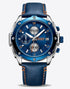 Men's Chronograph Watch With Leather Strap