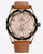 Men's Leather Strap Analog Quartz Watch - Zorrado