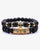 Paved CZ Skull Bracelet With Matte Beads - Zorrado
