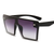 Flat Top Oversized Sunglasses - Zorrado