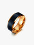 Two Tone Rose Gold Tungsten Carbide Ring