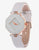 Women's Geometry Crystal Leather Strap Watch - Zorrado
