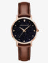 Women's Starry Sky Dial Leather Strap Watch